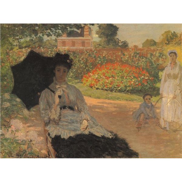 Claude Monet - Camille in the Garden with Jean and His Nanny