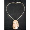 Image 1 : SILVER NECKLACE WITH PINK QUARTZ CIRCA 1950 #2021594