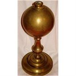 ANTIQUE EUROPEAN 18TH CENTURY OIL BRONZE LAMP #2021603