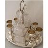 Image 1 : Liquor Set Silver Plate & Crystal c1910 #2022417