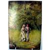 Image 1 : ROMANTIC COUPLE PAINTING ON BOARD FRENCH 19C #2022596