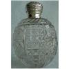 Image 1 : CUT GLASS & ST SILVER PERFUME BOTTLE ANTIQUE #2022608