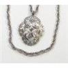 Image 1 : Trifari Silvertone Pendant Double Strand Chain #2037068