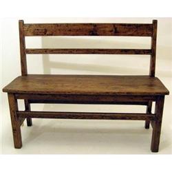 Antique Wooden China Children's BENCH #2037175