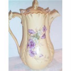 STUNNING Floral Decorated Chocolate Pot #2037287