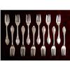 Image 1 : Set of twelve 0.800 Silver Forks #2037347