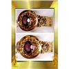 Image 1 : FABULOUS  Amethyst HINGED DECO Bracelet #2037461