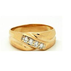 4.5 gm 14K Yellow Gold 1/2cwt Diamond Ring 9.5 #2037625