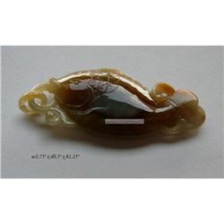 Chinese Jade Ru Yi Fish Pendant / Ornament #2037649