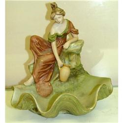 Porcelain Girl Stream Water Jug Clam Shell Dux #2037673