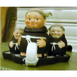Goebel Monk Condiment Set #2037723