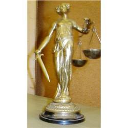 Great Art Nouveau Lady Justice Figurine  Statue#2037730