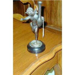 Vintage Bronze Angel Figure Figurine #2037746