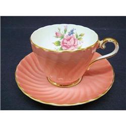 AYNSLEY China CUP&SAUCER- Peach Color #2047887