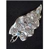 Image 1 : BOND BOYD STERLING JEWELED LEAF BROOCH #2047902