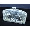 CARVED LUCITE&RHINESTONE PURSE/Handbag #2047971