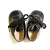 Image 1 : VINTAGE BLACK LEATHER TINY SHOES for DOLL #2047987