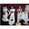 Image 1 : 5" Bernard Ravca Crepe Paper Wedding Group Of 4#2048128