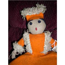 13" Russian Cloth Doll 1940's #2048318