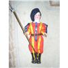 Image 1 : 9" pressed cloth face Vatican Guard #2048328