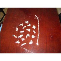 g heart bracelet with 17 rhinestones charms. #2048372