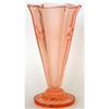 Pink Depression Glass Art Deco Fleur Di Li Vase#2048707