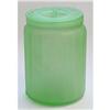 Green Satin Glass Bath Crystal Canister #2048713