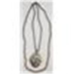 Trifari Silvertone Pendant Double Strand Chain #2048723