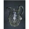 Image 1 : EAPG FLINT GLASS HONEYCOMB WATER PITCHER #2048927