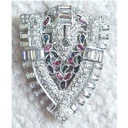 Art Deco fruit salad & rhinestone dress clip #2048962