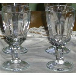 set of antique stemmed shot glasses #2048972