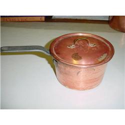 French copper Pan with its lid, Circa 1800 #2048979