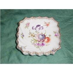 19th century Hand-painted Dresden  Bonbon dish #2049097