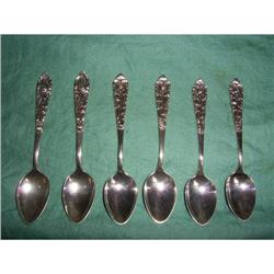 6 silver  indonesian teaspoons #2049121