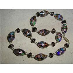 Vintage Murano  Millefiori  Glass Necklace #2049142