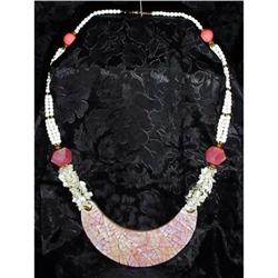 Vintage Mother of Pearl,Shell Necklace #2049168
