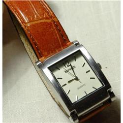 Men's Benrus Brushed Steel Square Watch  #2049188