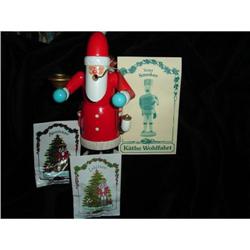 German Kathe Wohlfahrt Smoking Santa in Box #2049211