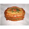 Image 1 : Papier Mache Box Hand Painted French 19th C #2058485