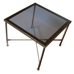 Vintage Brass and Glass Coffee Table #2058521