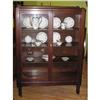 Image 1 : MISSION OAK CURIO CHINA CABINET #2058830