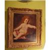 Image 1 : Large 19th Century Oil Painting of a Putti #2058874