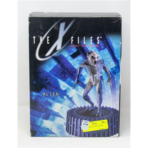 X FILES ALIEN STATUE IN BOX