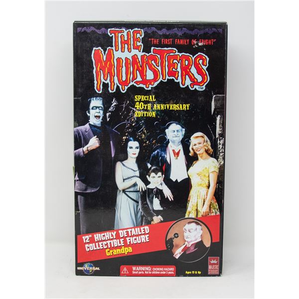 THE MUNSTERS HIGH DETAIL GRANDPA FIGURE 12 IN