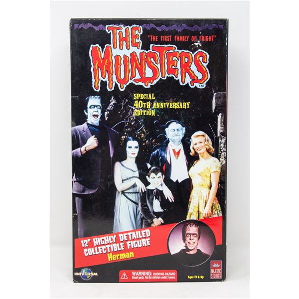 THE MUNSTERS HIGH DETAIL HERMAN FIGURE 12 IN