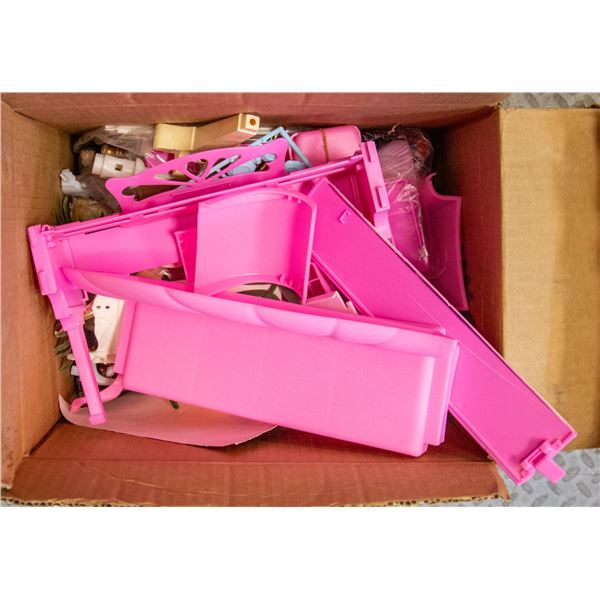 LARGE BOX BARBIE AND OTHER DOLL ACCESSORIES