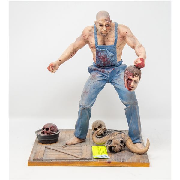 ARTIST PAINTED HILLBILLY STATUE