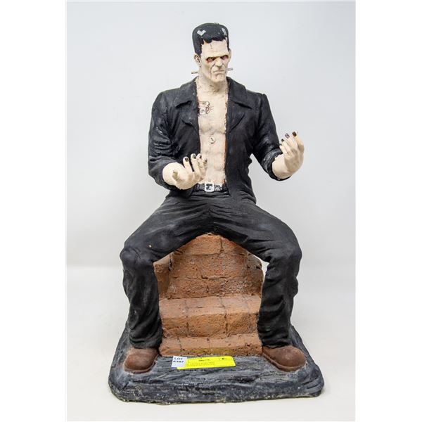 LARGE ARTIST PAINTED FRANKENSTEIN STATUE