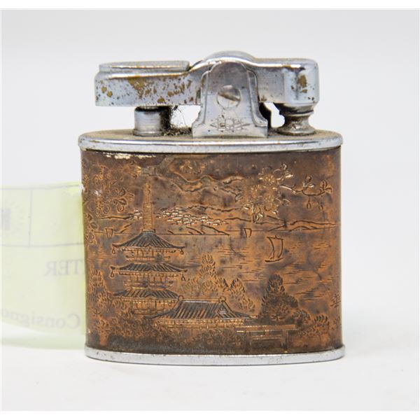 VINTAGE OMEGA LIGHTER JAPANESE THEME