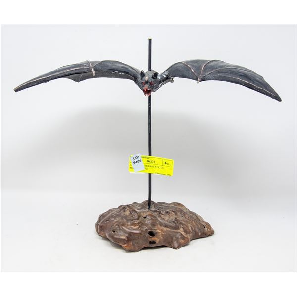 ARTIST PAINTED BAT STATUE REPAIRED WING
